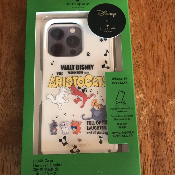 Authentic Kate Spade Aristocats Disney iPhone Pro Max. New in Box with tag. - Picture 3 of 12